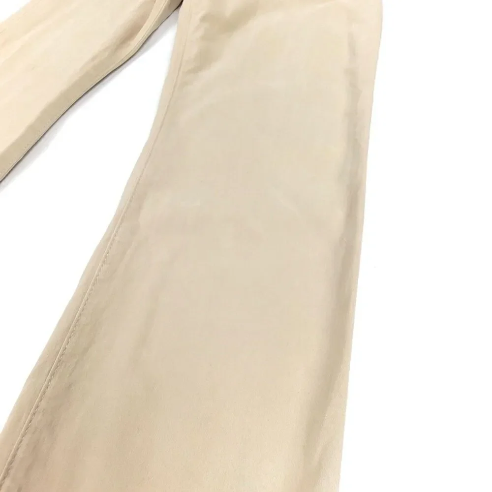 ADRIANO GOLDSCHMIED Everett Slim Straight Sueded Jeans Khaki Beige Mens 34 x 31